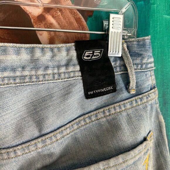 Fifty five Diesel Stylish Light Blue Men's Skinny Jeans 32 4 Button Fly - Picture 14 of 16